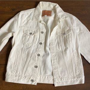 Lucky brand white jeen jacket